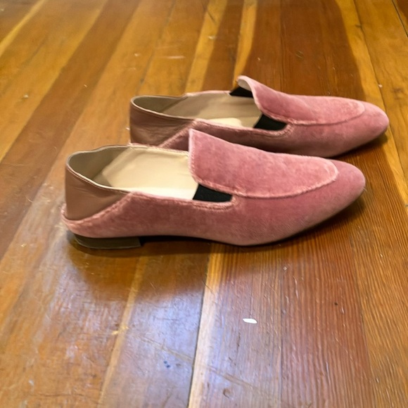 J Crew Pink Velvet Loafers - Picture 3 of 14